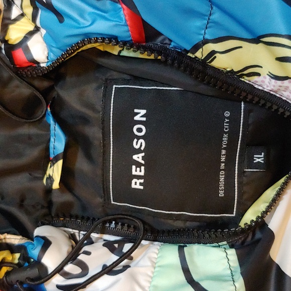Reason Berlin Comic Puffer Jacket - Picture 3 of 11